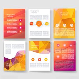 多彩几何风格宣传册设计