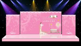 主体婚礼现场布置设计源文件素材红色签到墙留影区