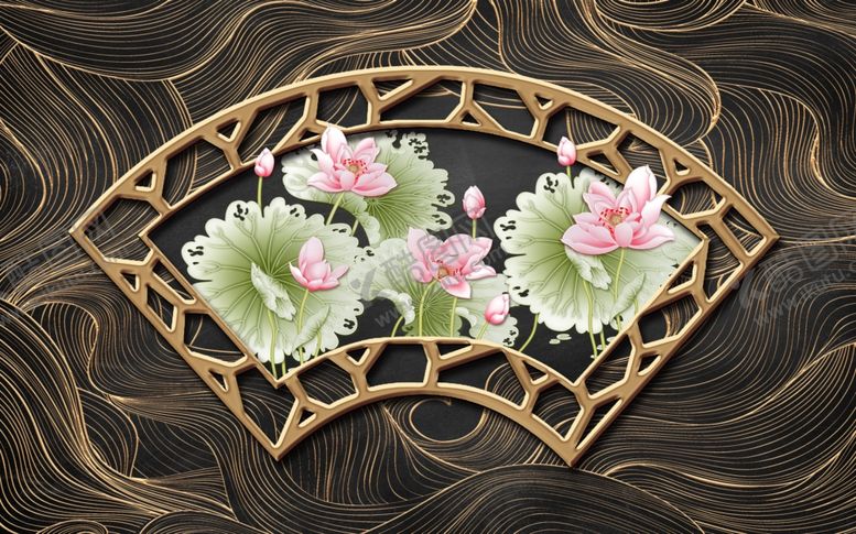 编号：43709304131440155401【酷图网】源文件下载-轻奢背景墙