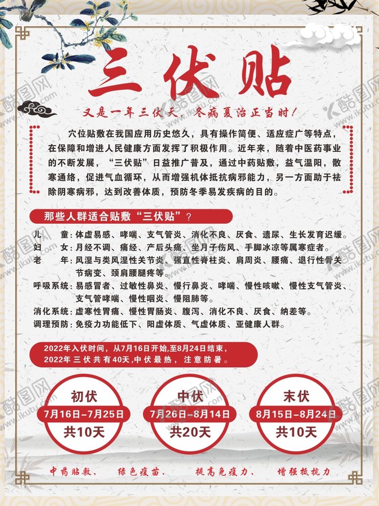 编号：63012809201022466127【酷图网】源文件下载-三伏贴