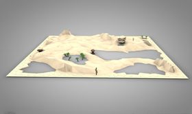 C4D模型地面