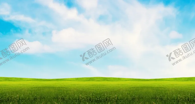 编号：80576904060609093970【酷图网】源文件下载-蓝天白云大草原