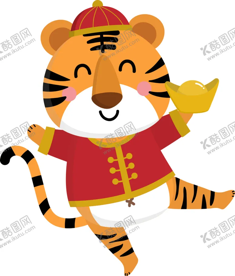 编号：27716801190316573462【酷图网】源文件下载-虎年卡通插画