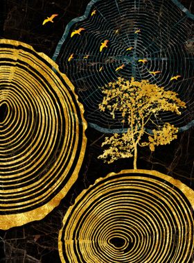 金箔室内装饰画