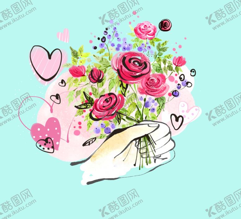 编号：29627401201930227769【酷图网】源文件下载-玫瑰花朵花卉 