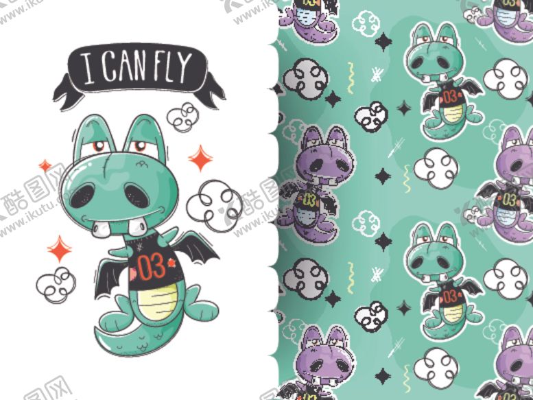 编号：24777709291244364686【酷图网】源文件下载-卡通动物图案