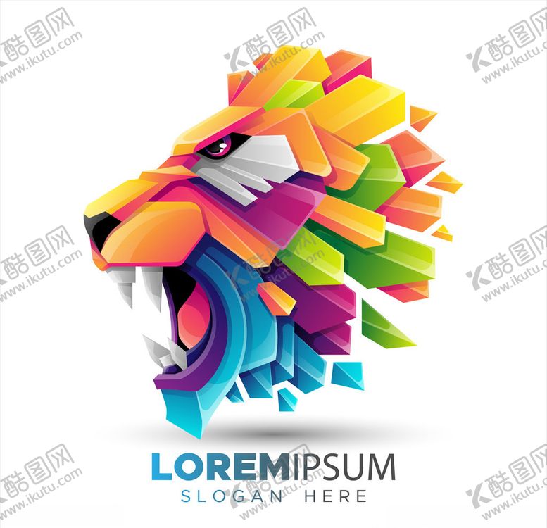 编号：95230310050627389259【酷图网】源文件下载-创意狮子头像