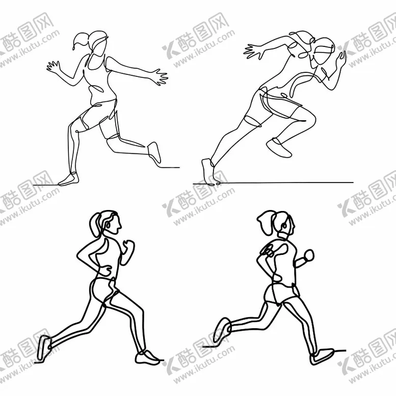 编号：80711702051710164930【酷图网】源文件下载-跑步运动员图案