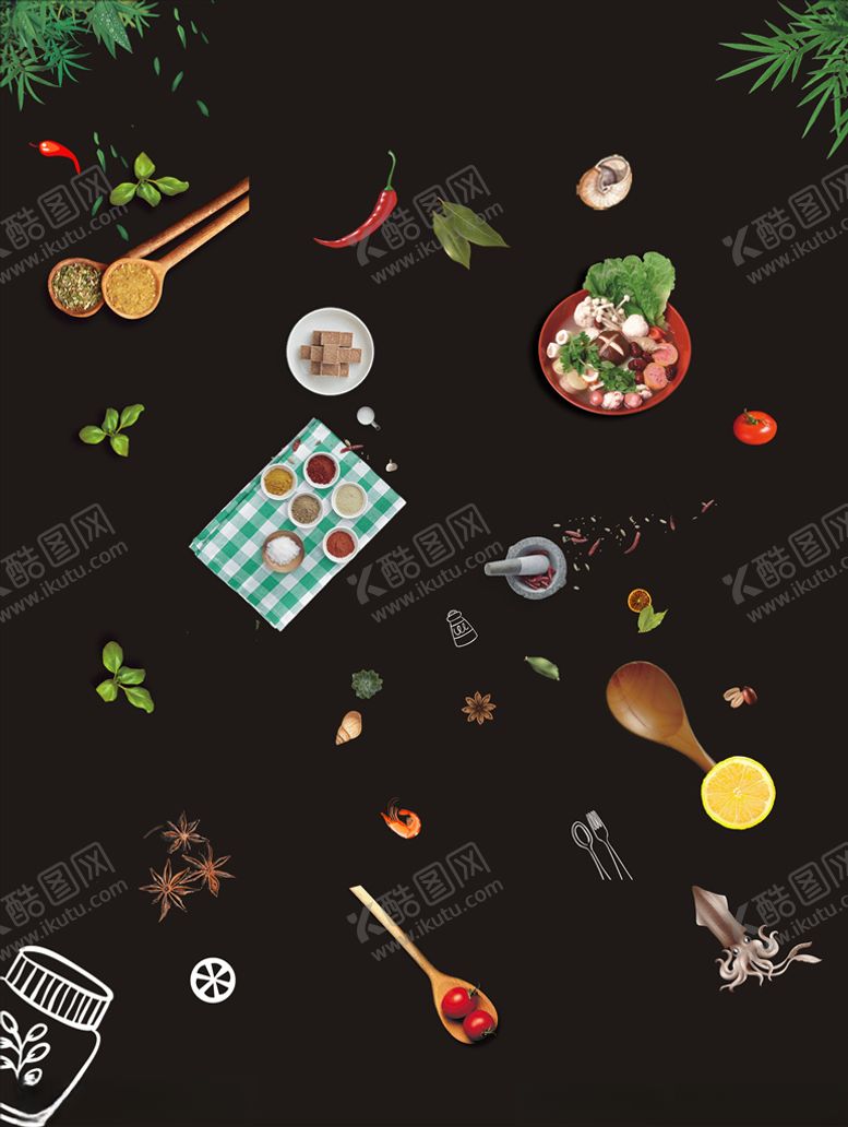 编号：94775305040833323718【酷图网】源文件下载-餐饮元素