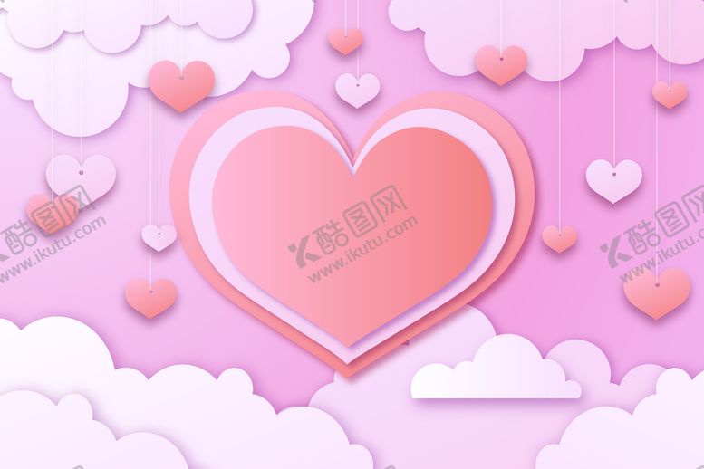 编号：30600710161804381496【酷图网】源文件下载-爱心背景