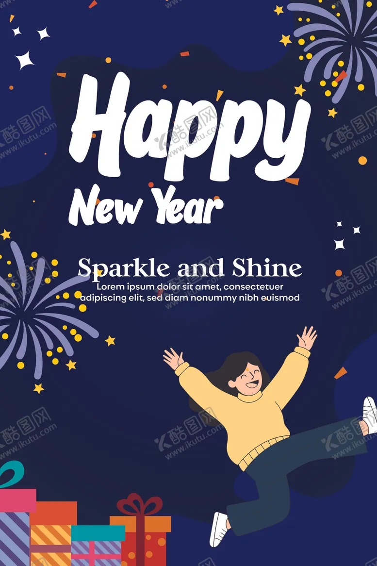 编号：97594504031315503376【酷图网】源文件下载-新年欢乐跳跃瞬间