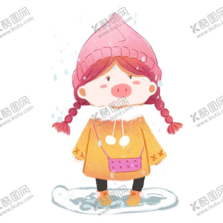 编号：62335909290624401086【酷图网】源文件下载-卡通猪猪猪女孩