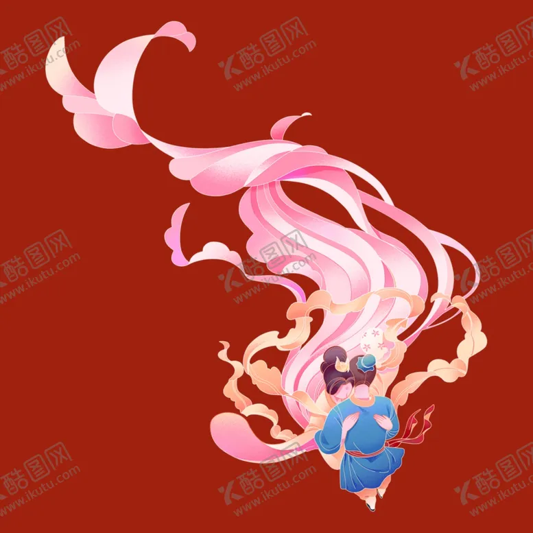 编号：25363802190733209108【酷图网】源文件下载-手绘牛郎织女