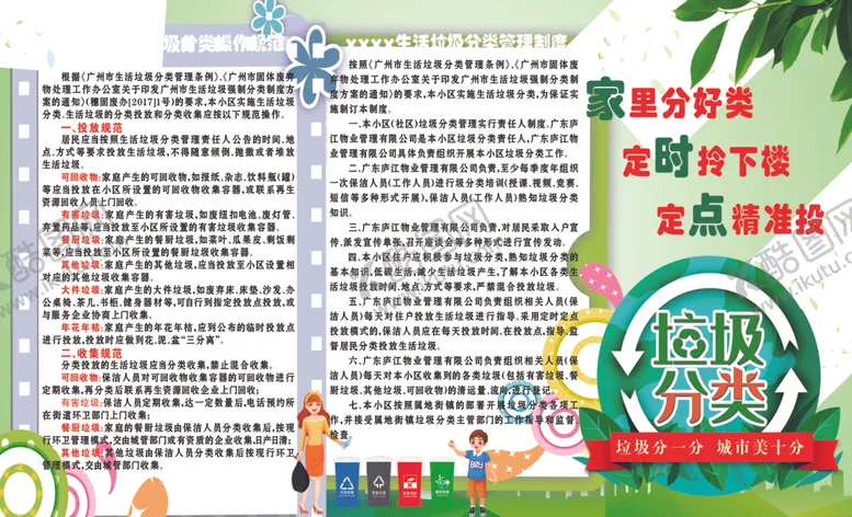 编号：77526603252142281881【酷图网】源文件下载-垃圾分类宣传画