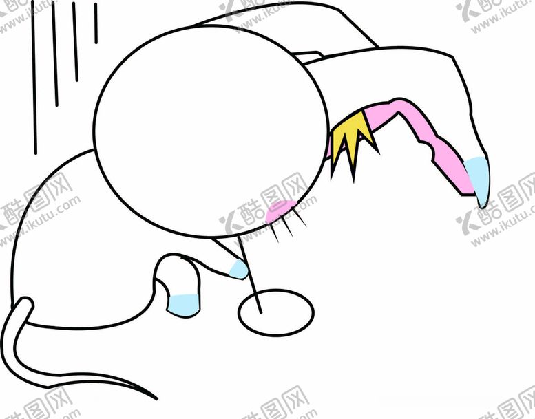 编号：89396909140539191516【酷图网】源文件下载-原地画圈可爱小兔子