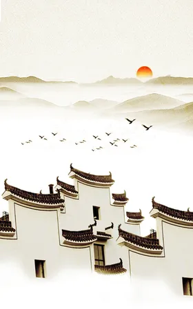 装饰画背景墙大气过道中国