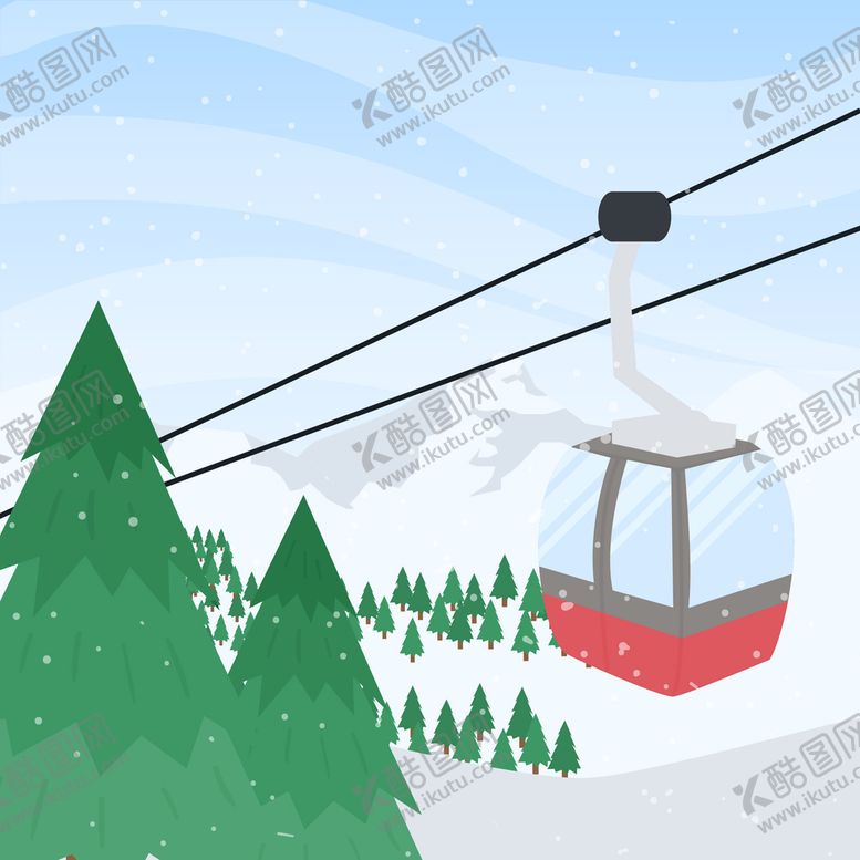 编号：48453910191914406201【酷图网】源文件下载-滑雪场背景