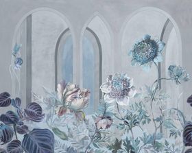 现在简约红色花卉装饰画 