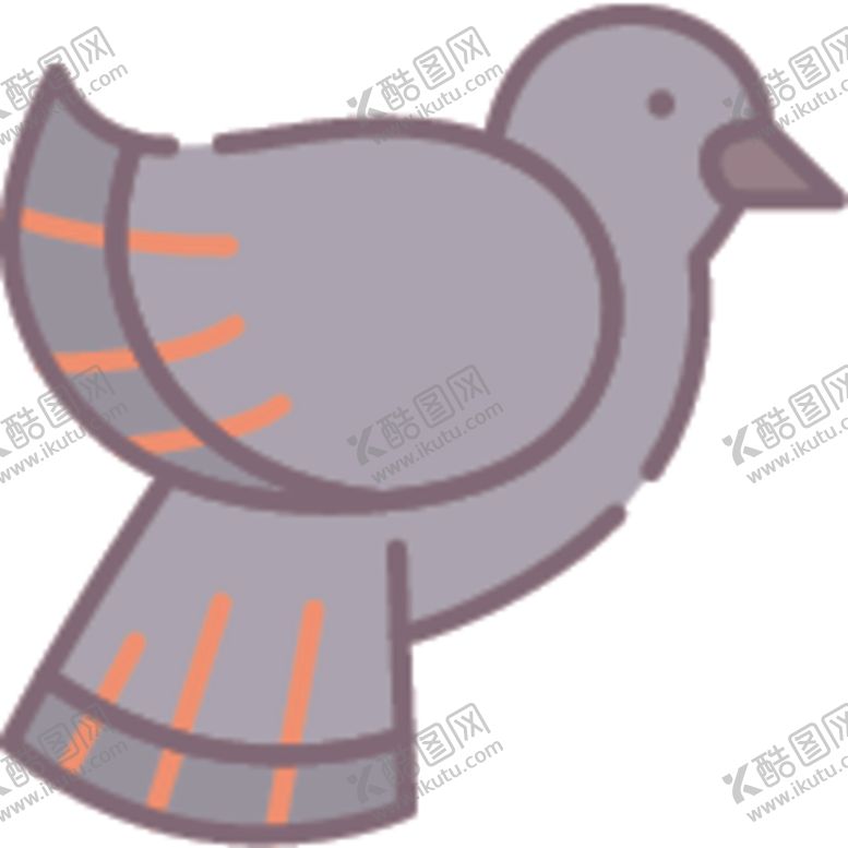 编号：54103309120016261578【酷图网】源文件下载-简笔动物矢量插画