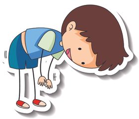 卡通儿童手绘快乐人物小学生