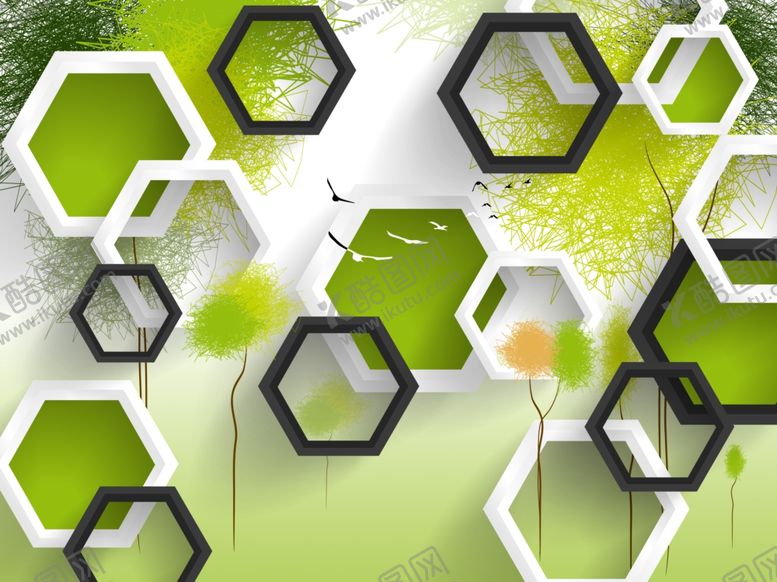 编号：77466910291546315500【酷图网】源文件下载-装饰画背景墙