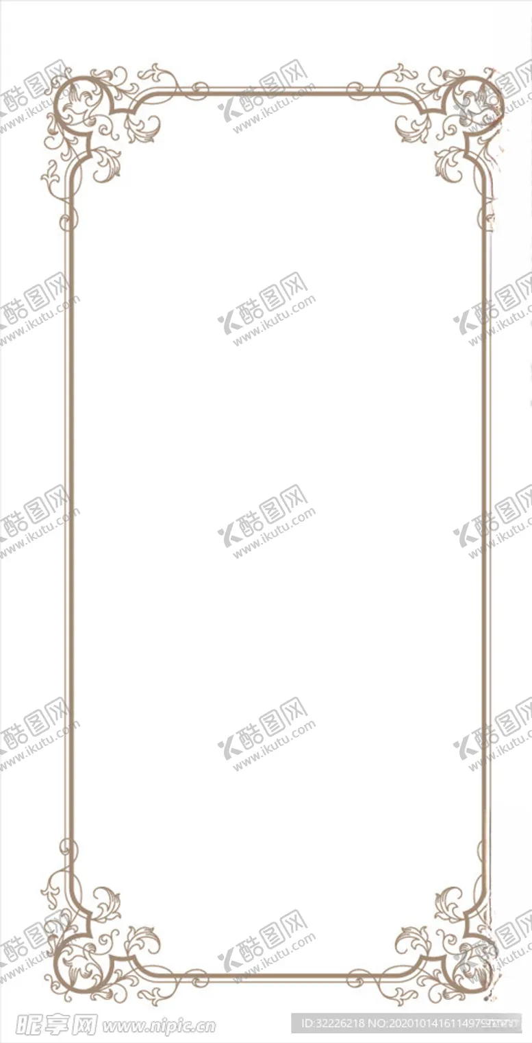 编号：82053405021211122936【酷图网】源文件下载-欧式花纹边框