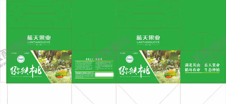 编号：67033504200855284942【酷图网】源文件下载-猕猴桃包装盒
