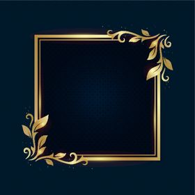 金色花纹黑色背景图片暗质感线条