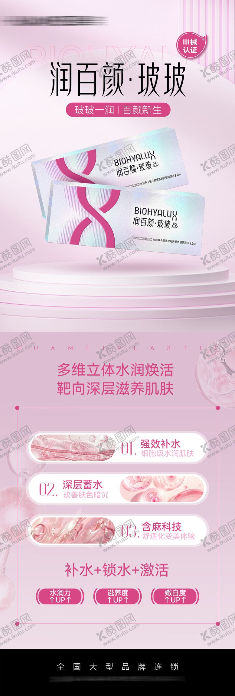 编号：33188609080312132150【酷图网】源文件下载-润百颜玻玻品宣海报