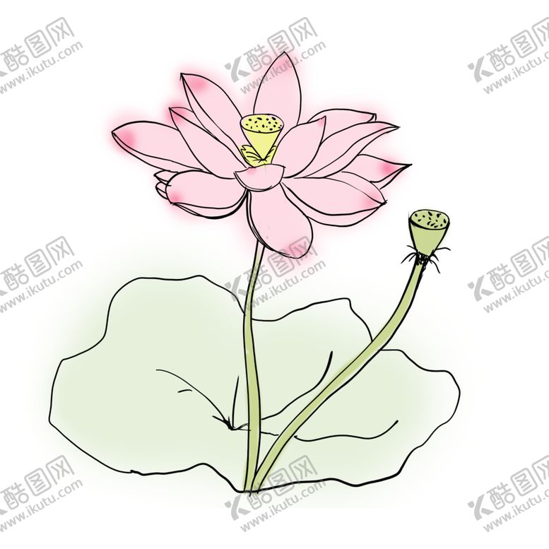 编号：85921106301843276139【酷图网】源文件下载-荷花元素