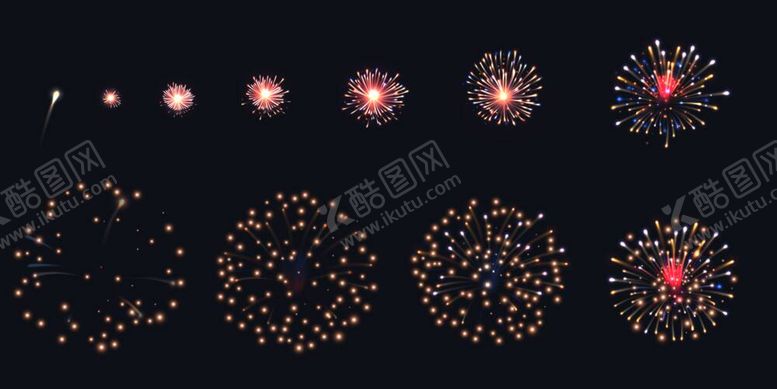 编号：84207310080829222349【酷图网】源文件下载-烟花素材