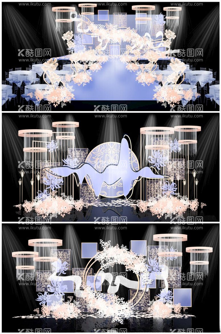 编号：65935611271235184810【酷图网】源文件下载-中式婚礼舞台设计