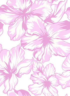 手绘花数码印设计