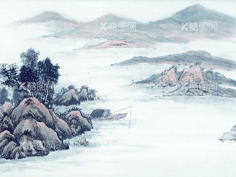 编号：52618709140308313689【酷图网】源文件下载-山水画 水墨山水  国画图片 