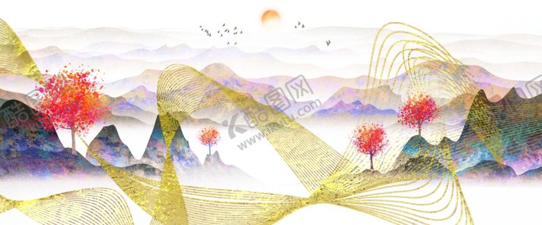 编号：30872207040814567142【酷图网】源文件下载-水墨山水