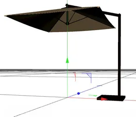 C4D模型遮阳棚