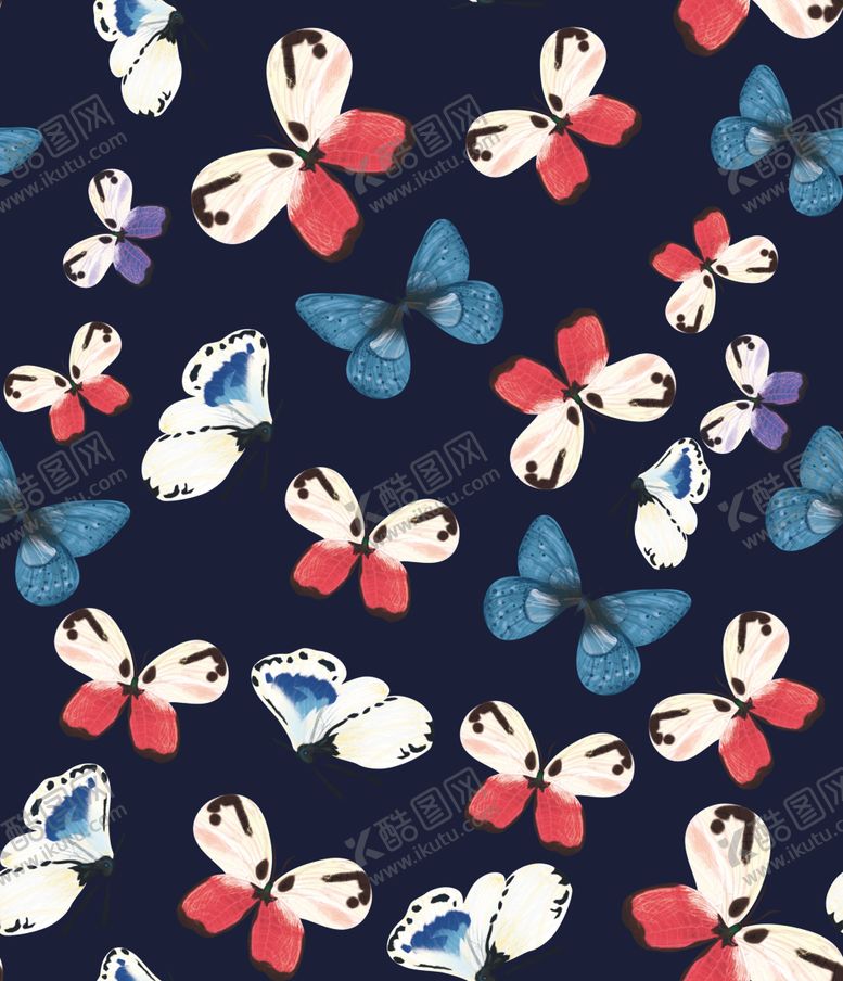 编号：14087406270401075574【酷图网】源文件下载-蝴蝶背景数码卡通爆款图
