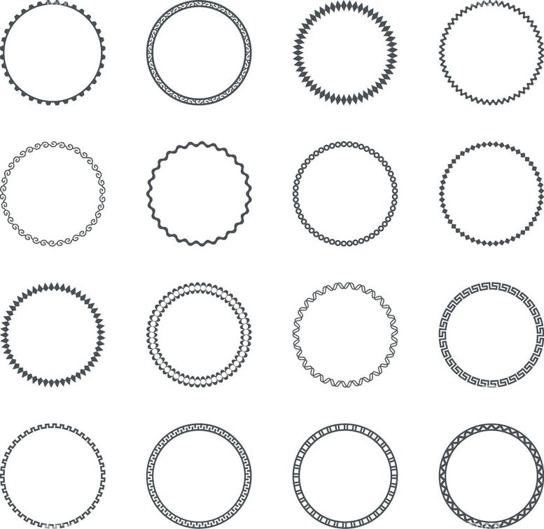 编号：82556310180259186179【酷图网】源文件下载-复古的圆圈元素
