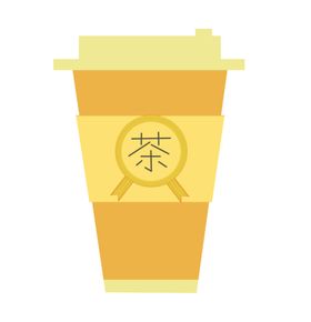 手绘茶饮品