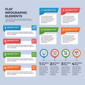 平面信息图表模板展示