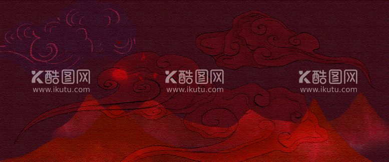 编号：30694611141711016274【酷图网】源文件下载-手绘国潮风展板背景