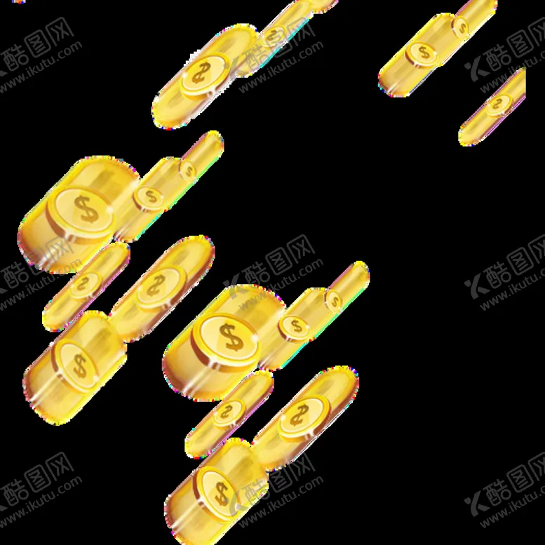 编号：73025409232040490897【酷图网】源文件下载-天降金币 金币雨