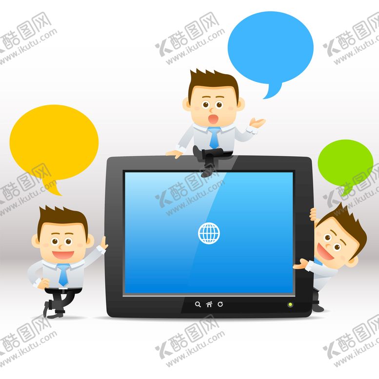 编号：14285309270056454587【酷图网】源文件下载-卡通商务人士
