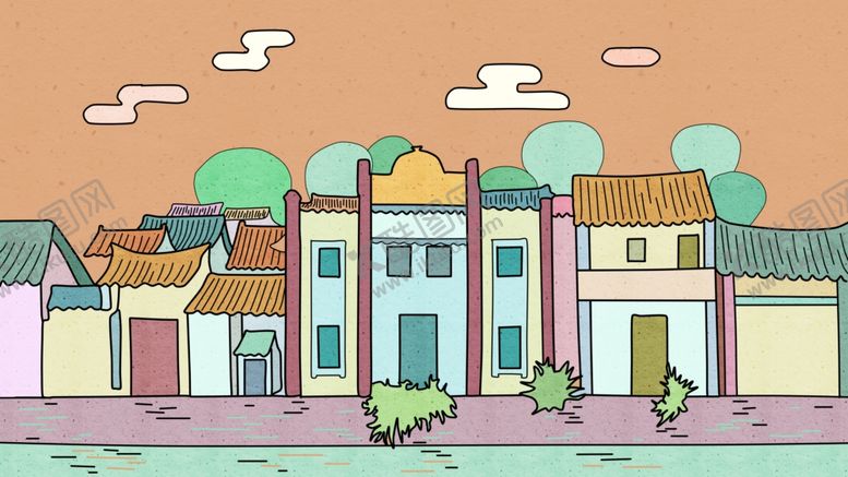 编号：17228210130636143509【酷图网】源文件下载-古风建筑