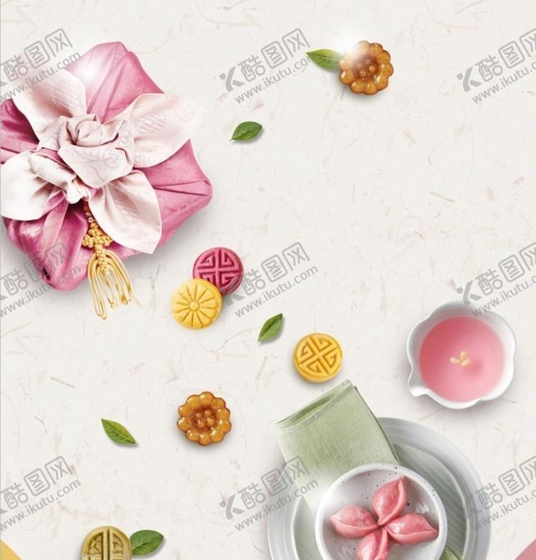 编号：58866210250639412038【酷图网】源文件下载-粉色精致中国风中秋背景