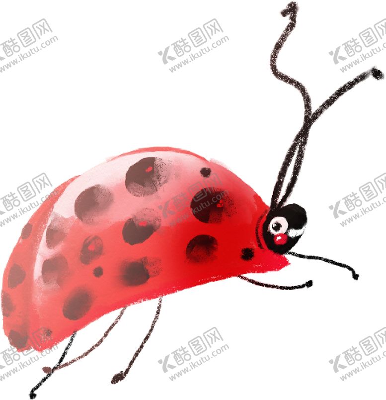 编号：74026810300538162778【酷图网】源文件下载-手绘七星瓢虫