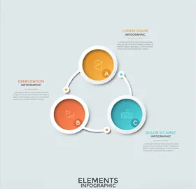 高端商务信息矢量图表