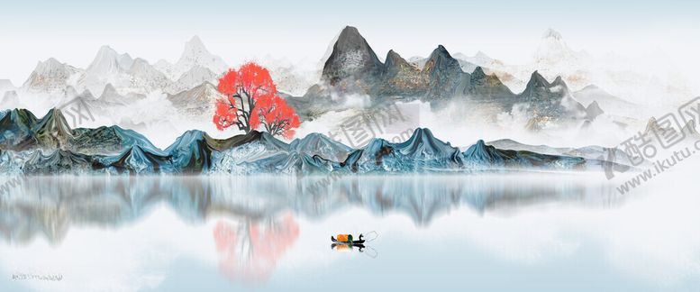 编号：96830911301841425779【酷图网】源文件下载-中国风山水背景