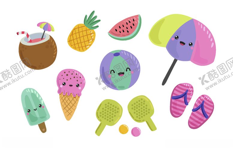 编号：89028409250546187219【酷图网】源文件下载-夏日元素