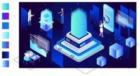 AI人工智能科技海报背景